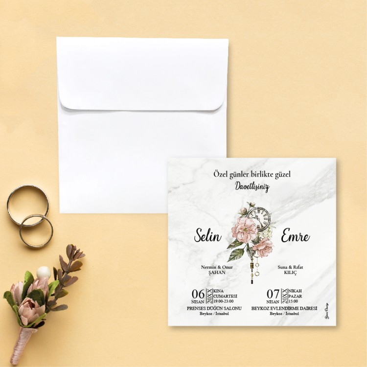 Beren Kare Davetiye 0769 - Detay Görseli 1